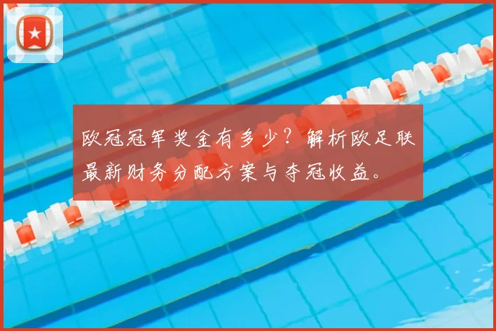 欧冠冠军奖金有多少？解析欧足联最新财务分配方案与夺冠收益。